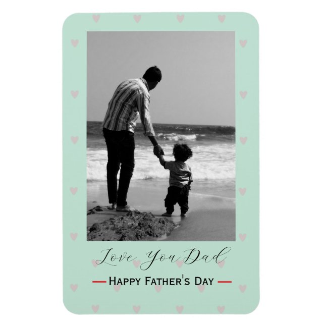 Personalised Father’s Day Photo Fridge Magnet (Vertical)