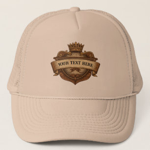 Personalised Father's Day Crown & Shield  Trucker Hat