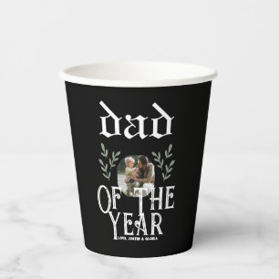 Personalised Fathers Day, dad of the year gift Paper Cups