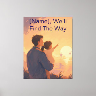 Personalised Fathers Day Gift From Daughter  Canvas Print