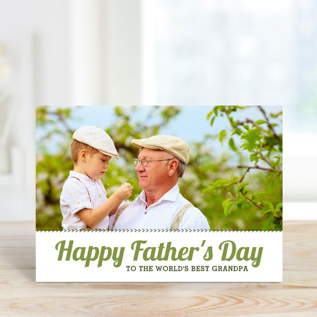 Personalised Father's Day Photo Card for Grandpa (Creator Uploaded)