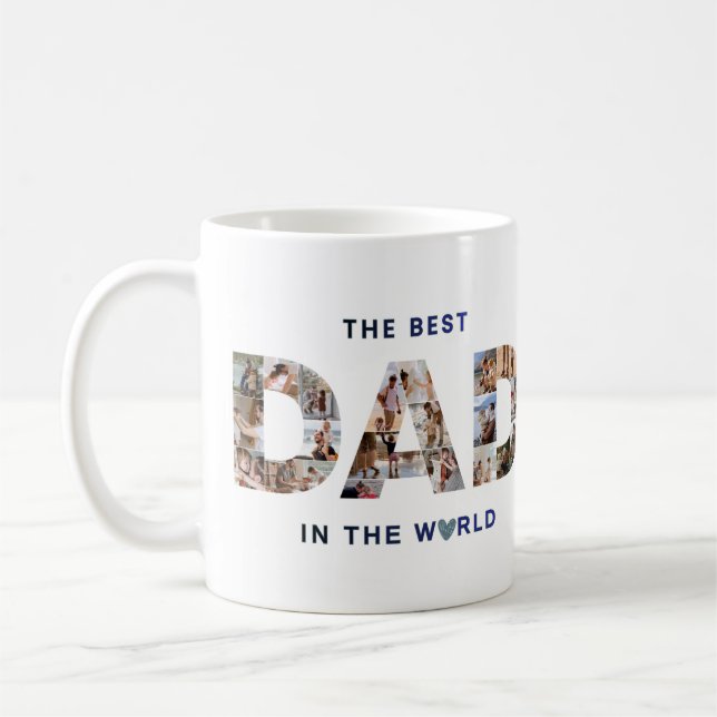 Personalised Father's Day photo Collage Mug  (Left)