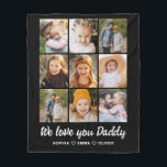 Personalised Fathers Day Photo Instagram Collage Fleece Blanket<br><div class="desc">The Personalised Father’s Day Photo Instagram Collage Fleece Blanket is a heartwarming gift that celebrates Dad in the most memorable way. Featuring a custom collage of your favourite family moments, this blanket is designed in an Instagram-inspired layout, perfect for showcasing up to nine photos. Made from soft, high-quality fleece, it’s...</div>