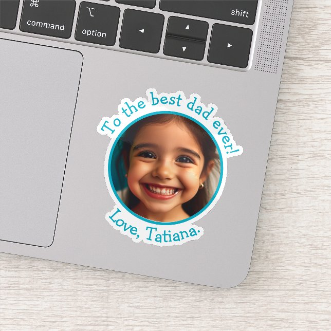 Personalised Father's Day Photo Name Keepsake (Detail)