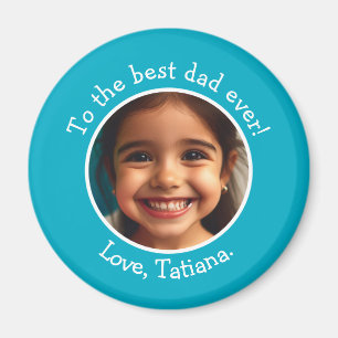 Personalised Father's Day Photo Name Keepsake Magnet