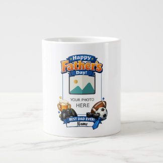 Personalised Father's Day Photo Shirt Large Coffee Mug