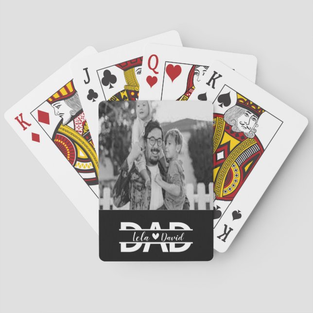 Personalised Father's Day Playing Cards (Back)