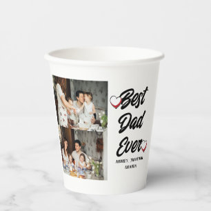 Personalised father's Day, two photo collage gift Paper Cups