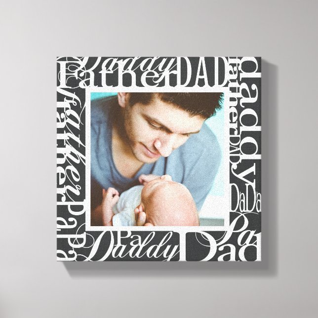 Personalised Father's Day Word Collage Photo Print (Front)