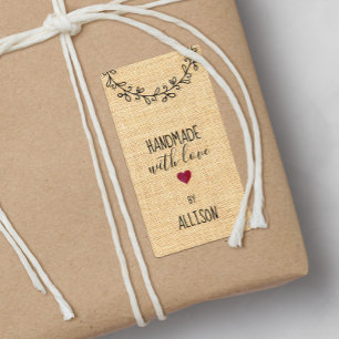 Personalised Faux Fabric Look Handmade Love Heart