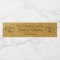 Personalised faux gold glitter wedding party favou