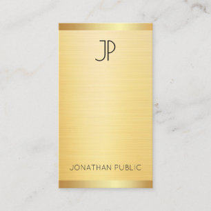 Personalised Faux Gold Modern Elegant Professional Business Card