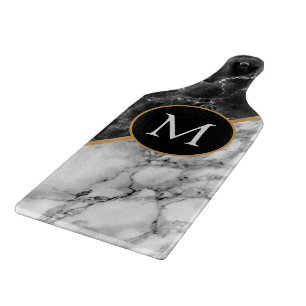 Personalised Faux Marble Cutting Board Example