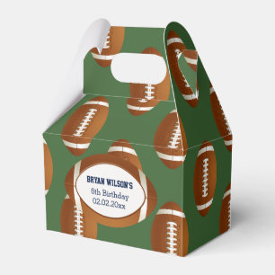 Personalised favour box Sports Party football