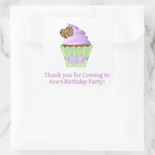Personalised favour stickers kids party