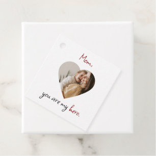 Personalised Favour Tags for Hero Mum
