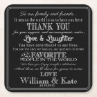 personalised Favour wedding coaster Thank you