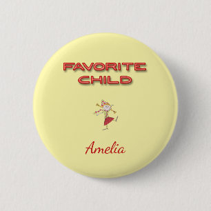 Personalised Favourite Child 6 Cm Round Badge
