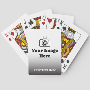 Personalised Favourite Photo with Text Playing Cards
