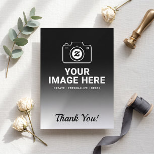 Personalised Favourite Photo with Text Thank You Card