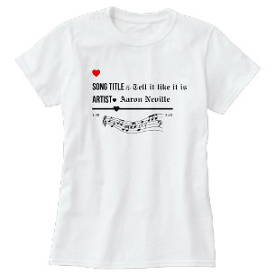 Personalised Favourite song title Tshirt