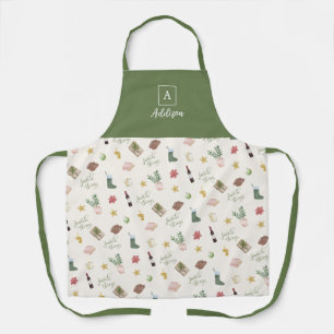Personalised Favourite Things Christmas Apron