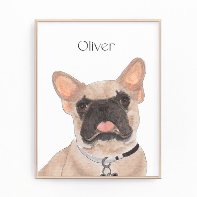 Personalised Fawn Masked Frenchie French Bulldog  Photo Print (Creator Uploaded)