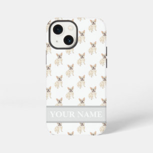 Personalised Fawn Tan Cream Frenchie Dog iPhone 13 Mini Case