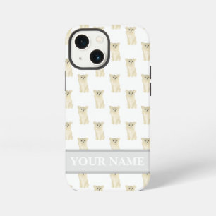 Personalised Fawn Tan Cream Long Haired Chihuahua  iPhone 13 Mini Case