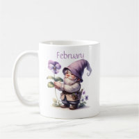 Personalised February Birth Month Garden Gnome