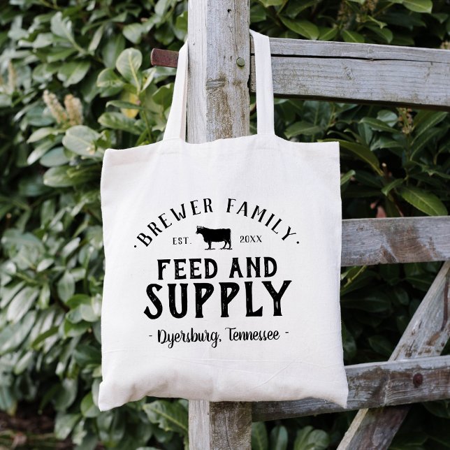 Personalised Feed Supply Grain Sack Tote Bag (Creator Uploaded)