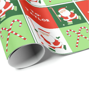 Personalised Field Hockey Holiday Gift Wrapping Paper
