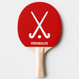 Personalised field hockey sports ping pong paddle
