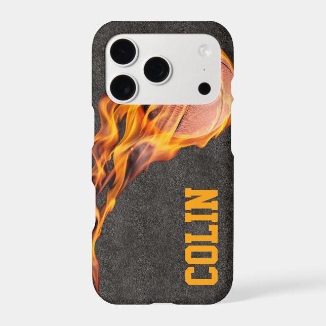 Personalised Fiery Basketball (Back)