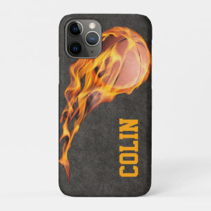 Personalised Fiery Basketball Case-Mate iPhone Case