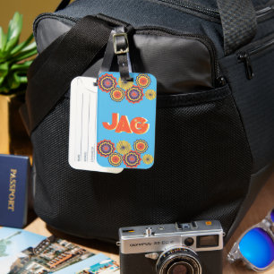 Personalised Fiesta Flair Luggage Tag