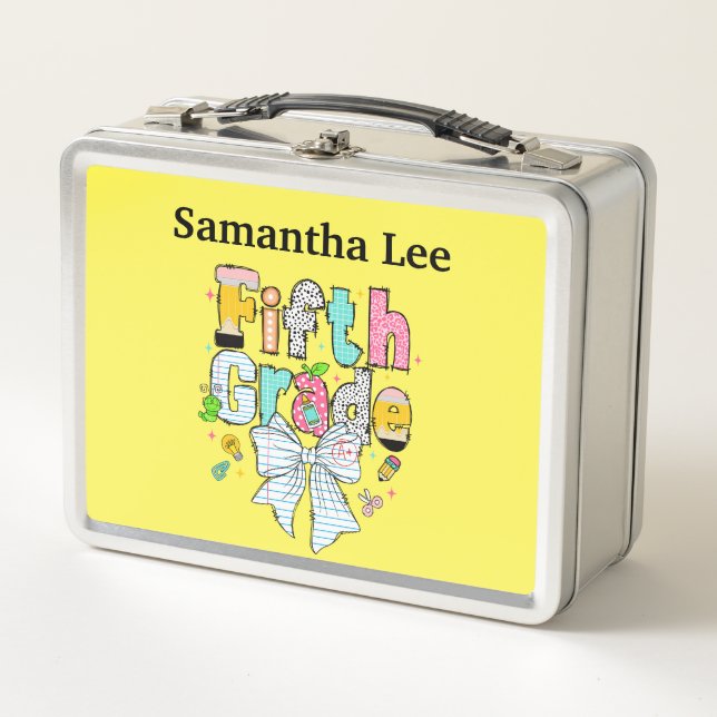 Personalised Fifth Grade Lunch Box (Front)