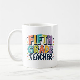 Personalised Fifth Grade Teacher Appreciation Gift Coffee Mug