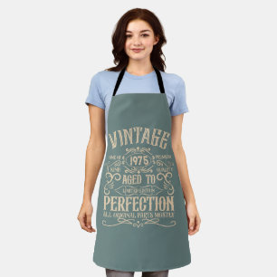 Personalised fifty vintage 50th birthday party apron