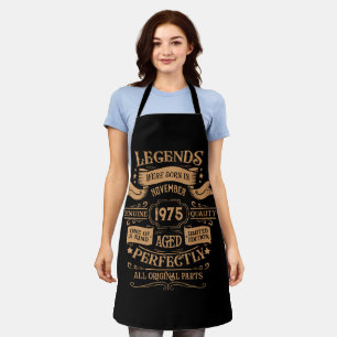 Personalised fifty vintage 50th birthday party apron