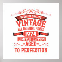 Personalised fifty vintage 50th birthday party