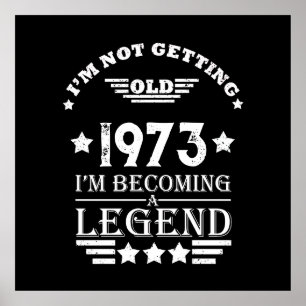 Personalised fifty vintage 50th birthday party poster