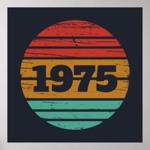 Personalised fifty vintage 50th birthday party poster