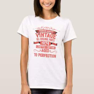 Personalised fifty vintage 50th birthday party T-Shirt