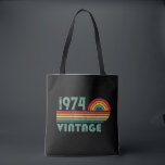 Personalised fifty vintage 50th birthday party tote bag<br><div class="desc">This vintage graphic design,  featuring eye-catching typography,  can add originality to your wardrobe collection. It's a great gift idea for men,  women,  husbands,  wives,  girlfriends,  and boyfriends who will appreciate this unique artwork. It is the perfect and most enjoyable holiday present for your birthday celebration.</div>