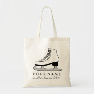 Personalised Figure Skating Custom Name & Text Tote Bag