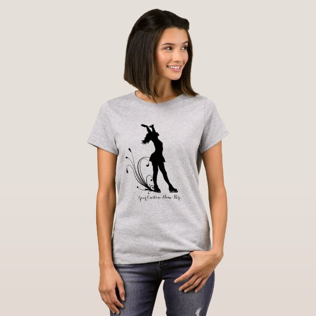Personalised Figure Skating T-Shirt Fun Sayings (Front Full)