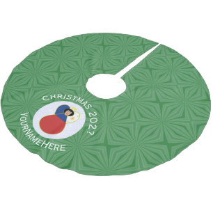 Personalised Filipino Angel Christmas Flag Brushed Polyester Tree Skirt