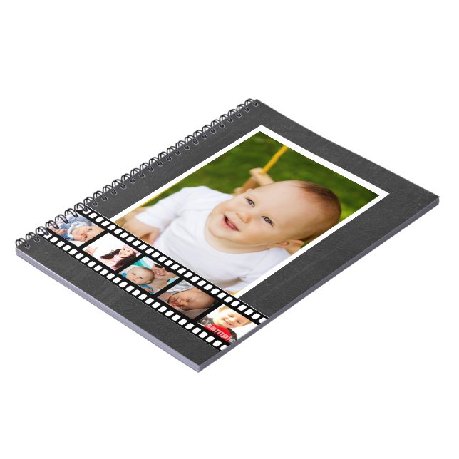 Personalised Film Tape Customisable Spiral Notebook (Left Side)