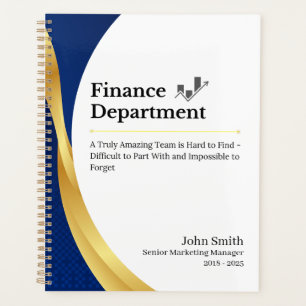 Personalised Finance Department Planner